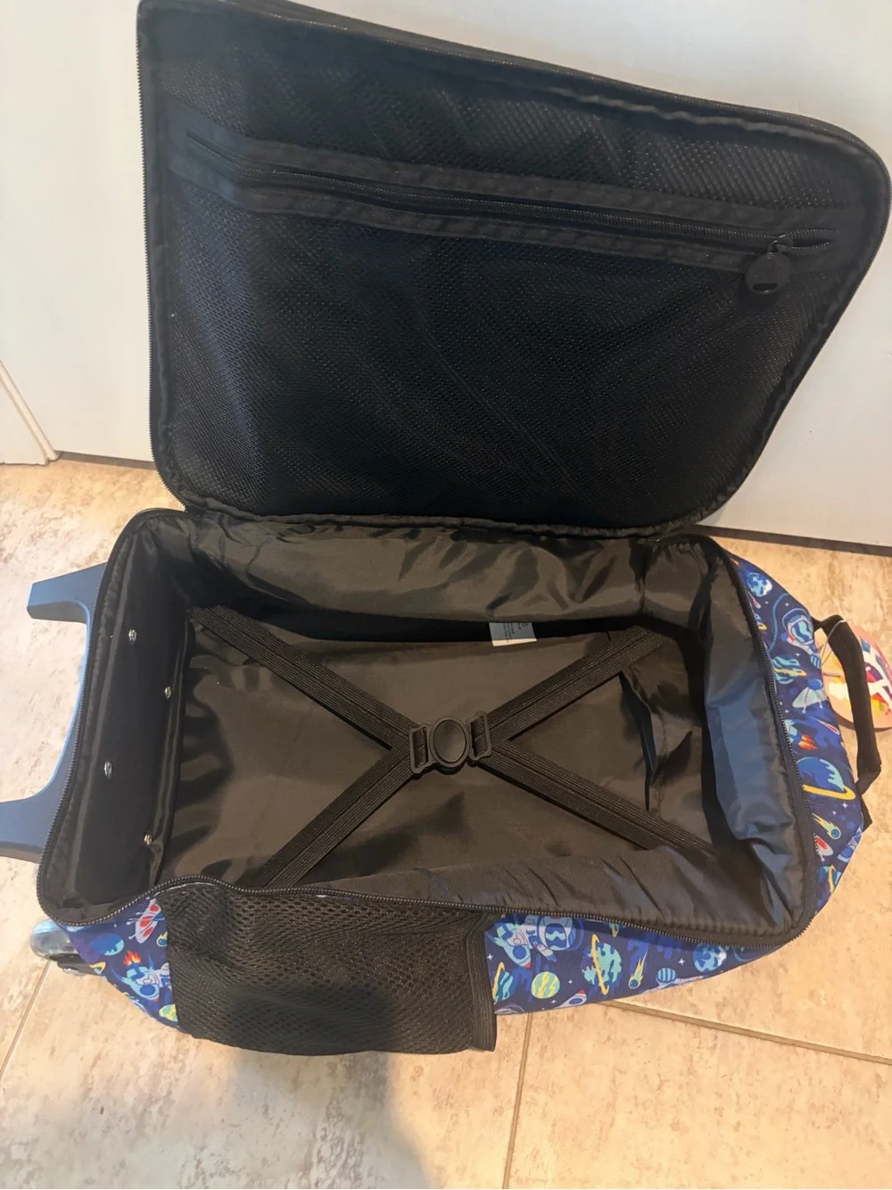 Kids Space Astronaut Rolling Carry on Suitcase 18”